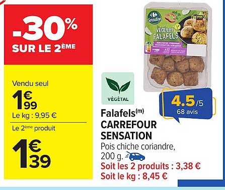 Falafels Carrefour Sensation
