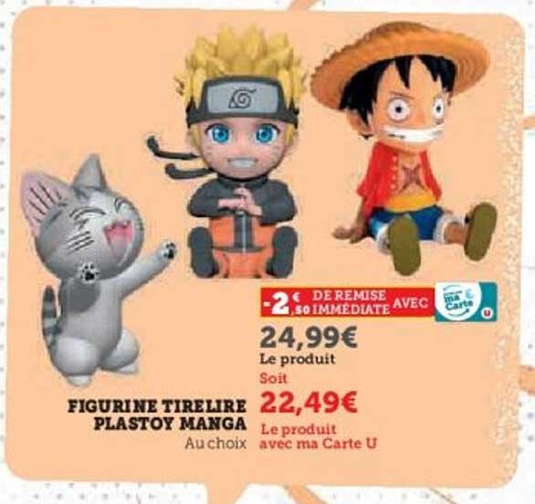 FIGURINE TIRELIRE PLASTOY MANGA