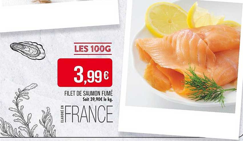 FILET DE SAUMON FUMÉ