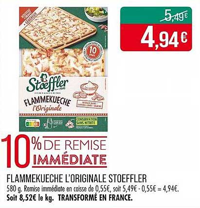 FLAMMEKUECHE L'ORIGINALE STÖFFLER