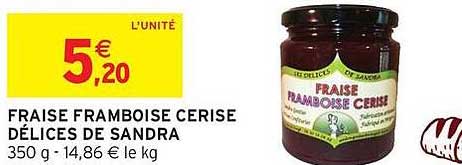 FRAISE FRAMBOISE CERISE DÉLICES DE SANDRA