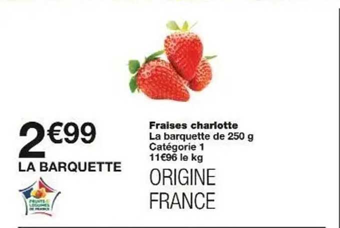 Fraises charlotte