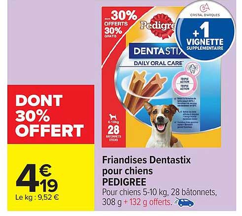 Friandises Dentastix pour chiens PEDIGREE