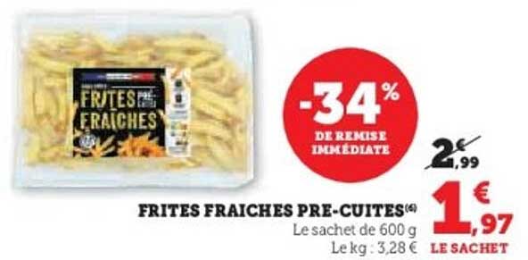 FRITES FRAÎCHES PRE-CUITES