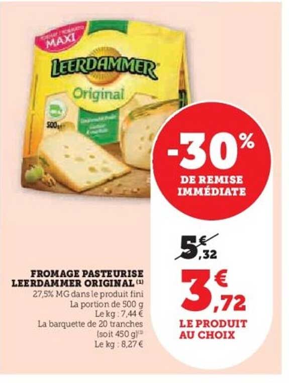 FROMAGE PASTEURISE LEERDAMMER ORIGINAL
