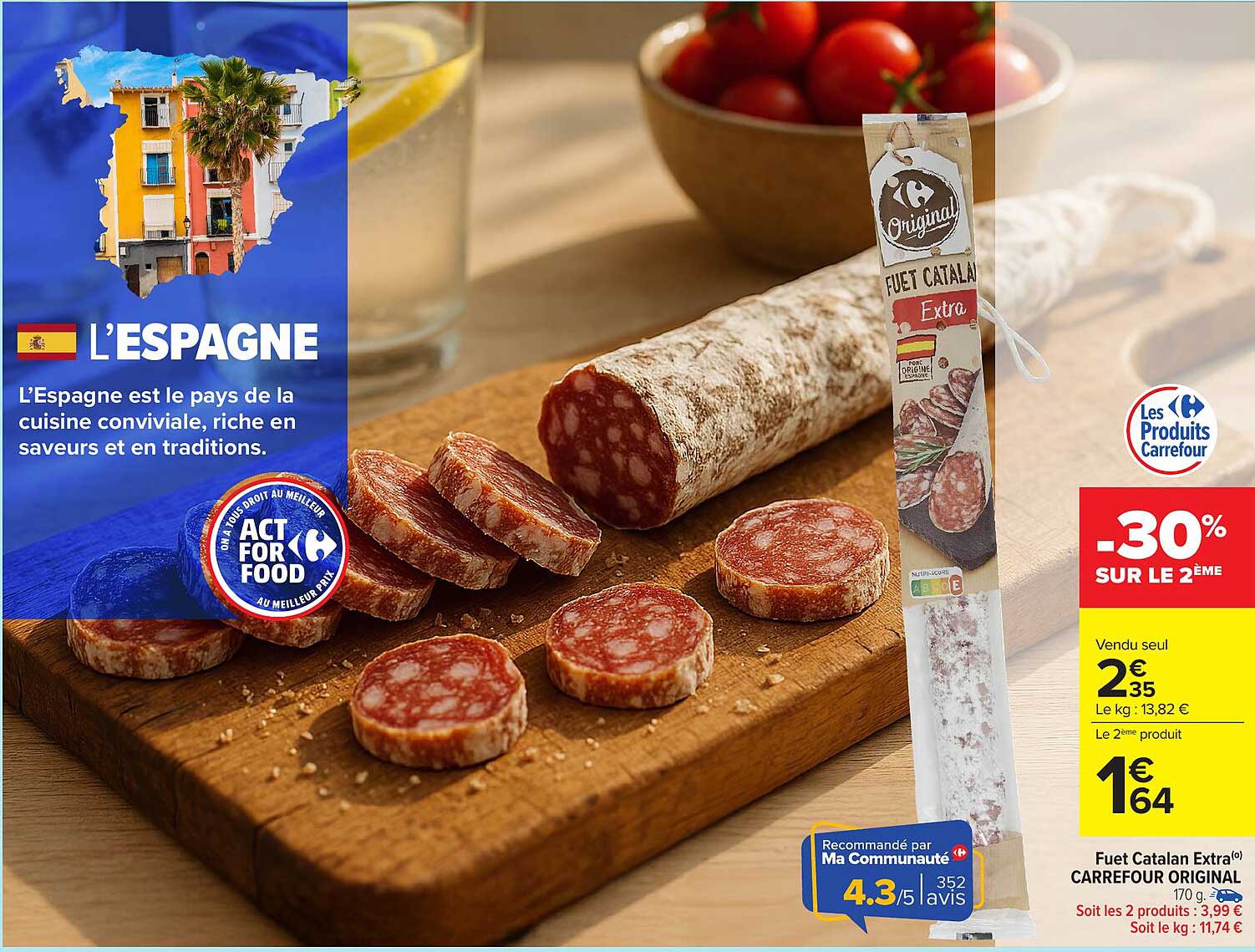 Fuet Catalan Extra Carrefour Original