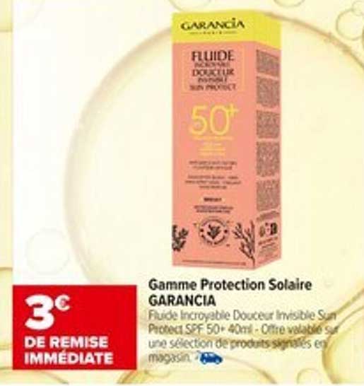 Gamme Protection Solaire GARANCIA