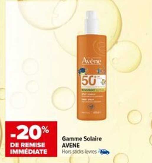 Gamme Solaire AVENE