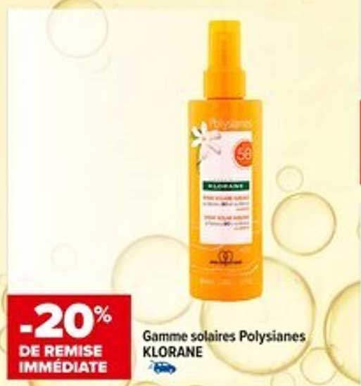 Gamme solaires Polysianes KLORANE