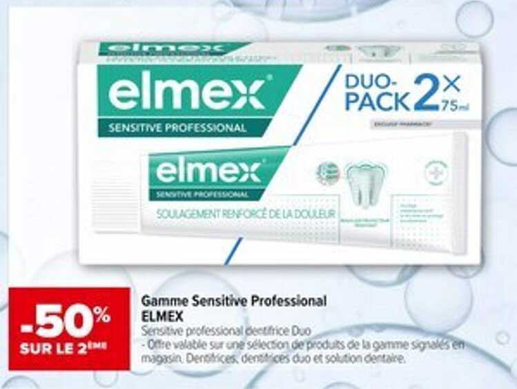 Gammes Sensitive Professional ELMEX