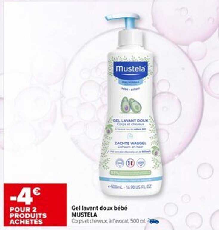 Gel lavant doux bébé MUSTELA