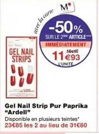 Gel Nail Strip Pur Paprika "Ardell"