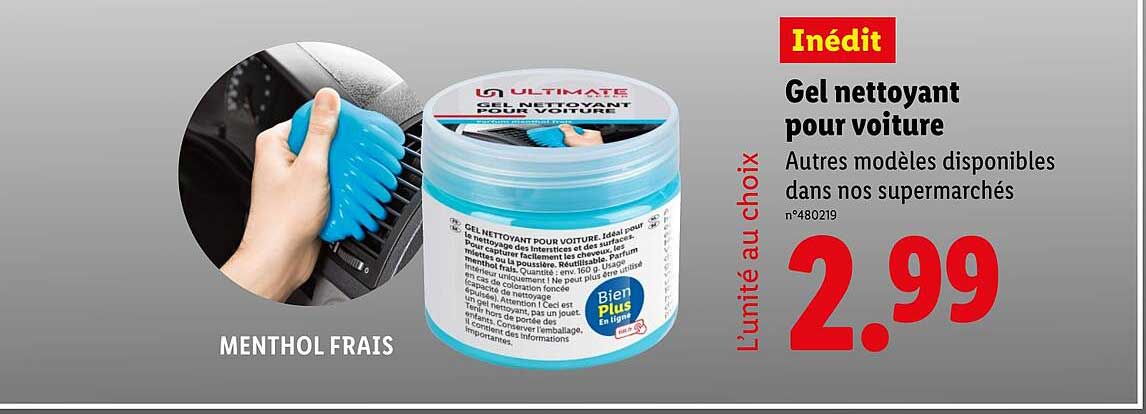 Gel nettoyant pour voiture