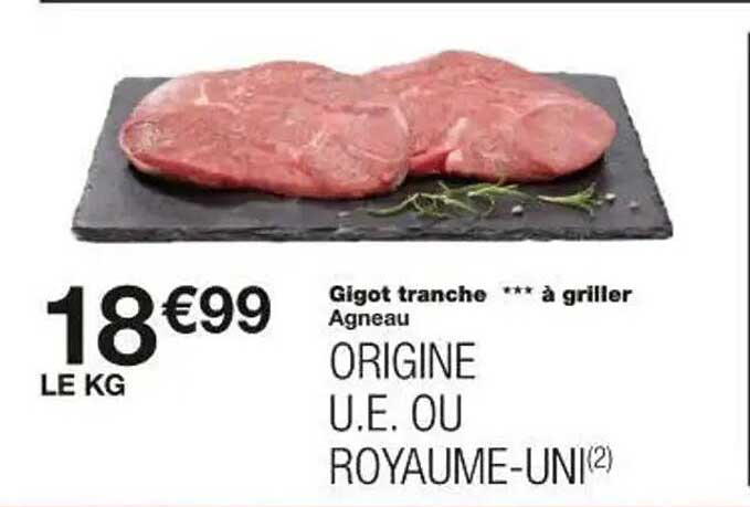 Gigot tranché *** à griller