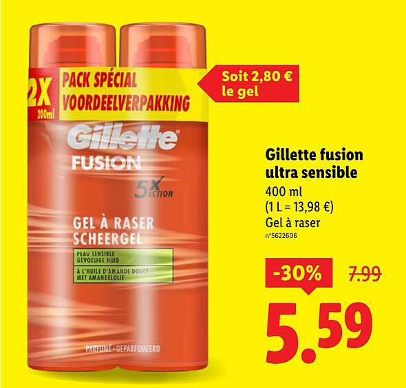 Gillette fusion ultra sensible