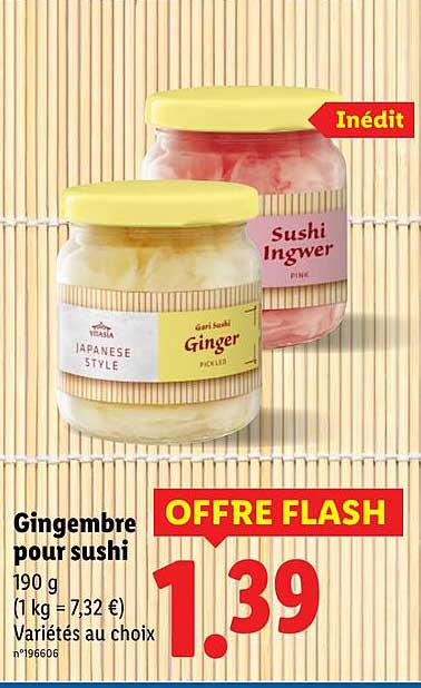 Gingembre pour sushi