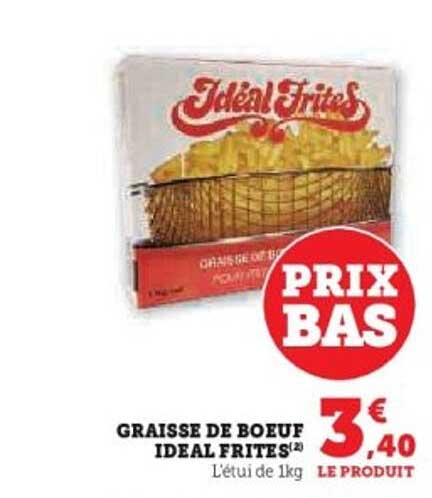 GRAISSE DE BOEUF IDEAL FRITES