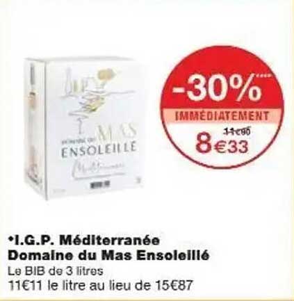I.G.P. Méditerranée Domaine du Mas Ensoleillé