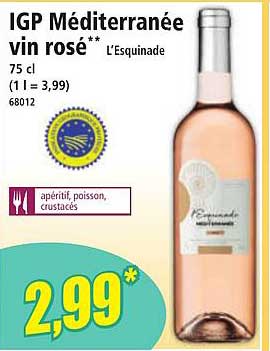 IGP Méditerranée vin rosé**