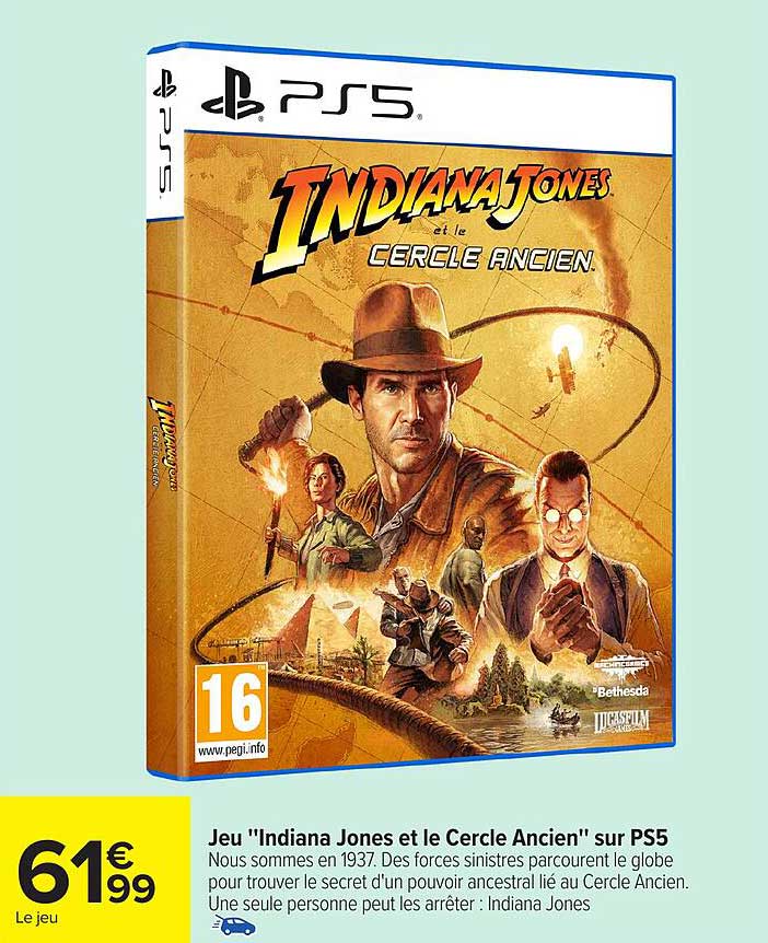 Jeu "Indiana Jones et le Cercle Ancien" sur PS5