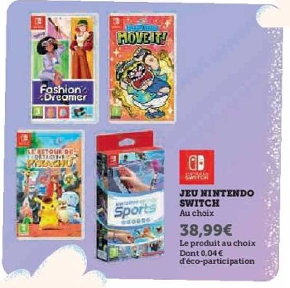 JEU NINTENDO SWITCH Au choix