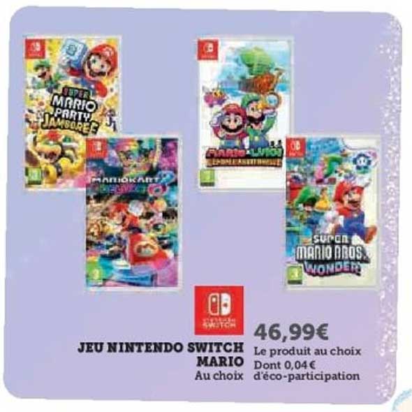 JEU NINTENDO SWITCH MARIO Au choix