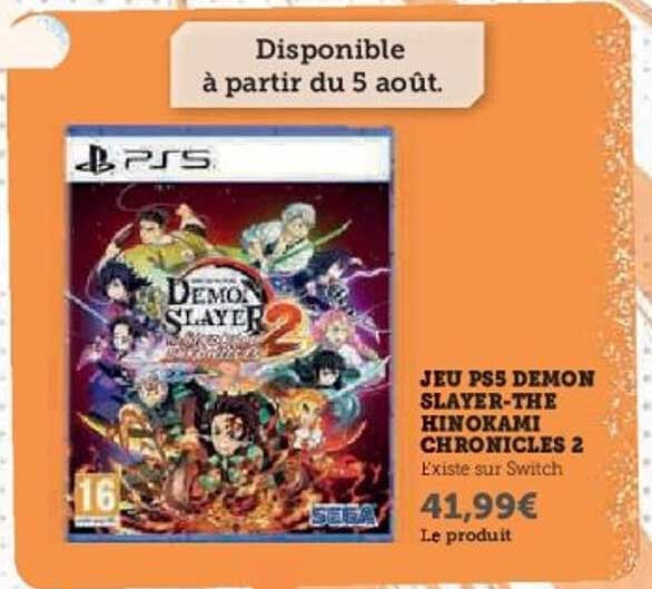 JEU PS5 DEMON SLAYER-THE HINOKAMI CHRONICLES 2