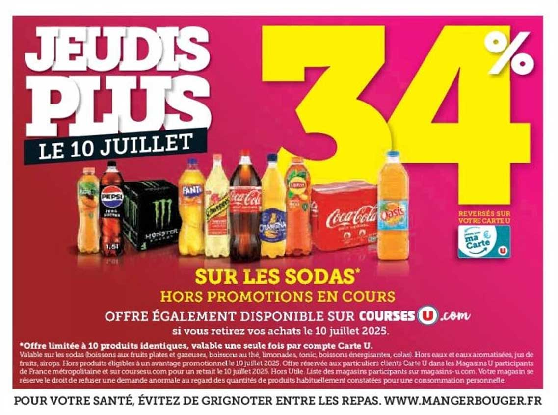 JEUDIS PLUS LE 10 JUILLET 34%