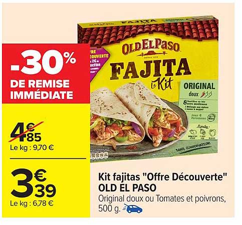 Kit fajitas "Offre Découverte" OLD EL PASO