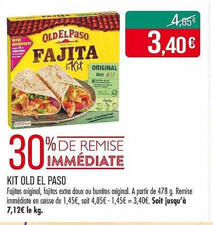 KIT OLD EL PASO FAJITA