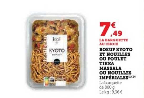 LA BARQUETTE AU CHOIX