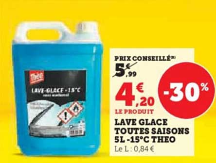 LAVE GLACE TOUTES SAISONS 5L -15°C THEO