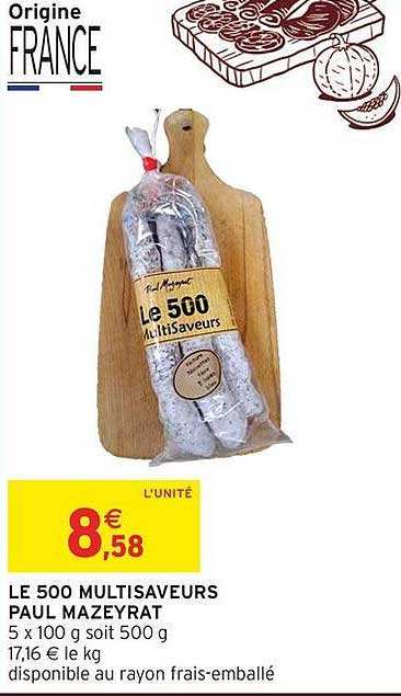 LE 500 MULTISAVEURS PAUL MAZEYRAT