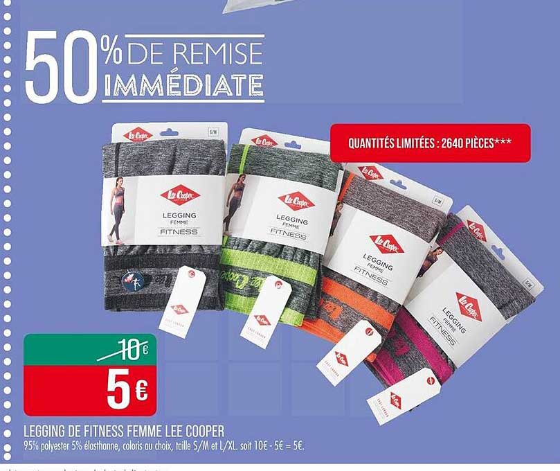 Legging de Fitness Femme Lee Cooper