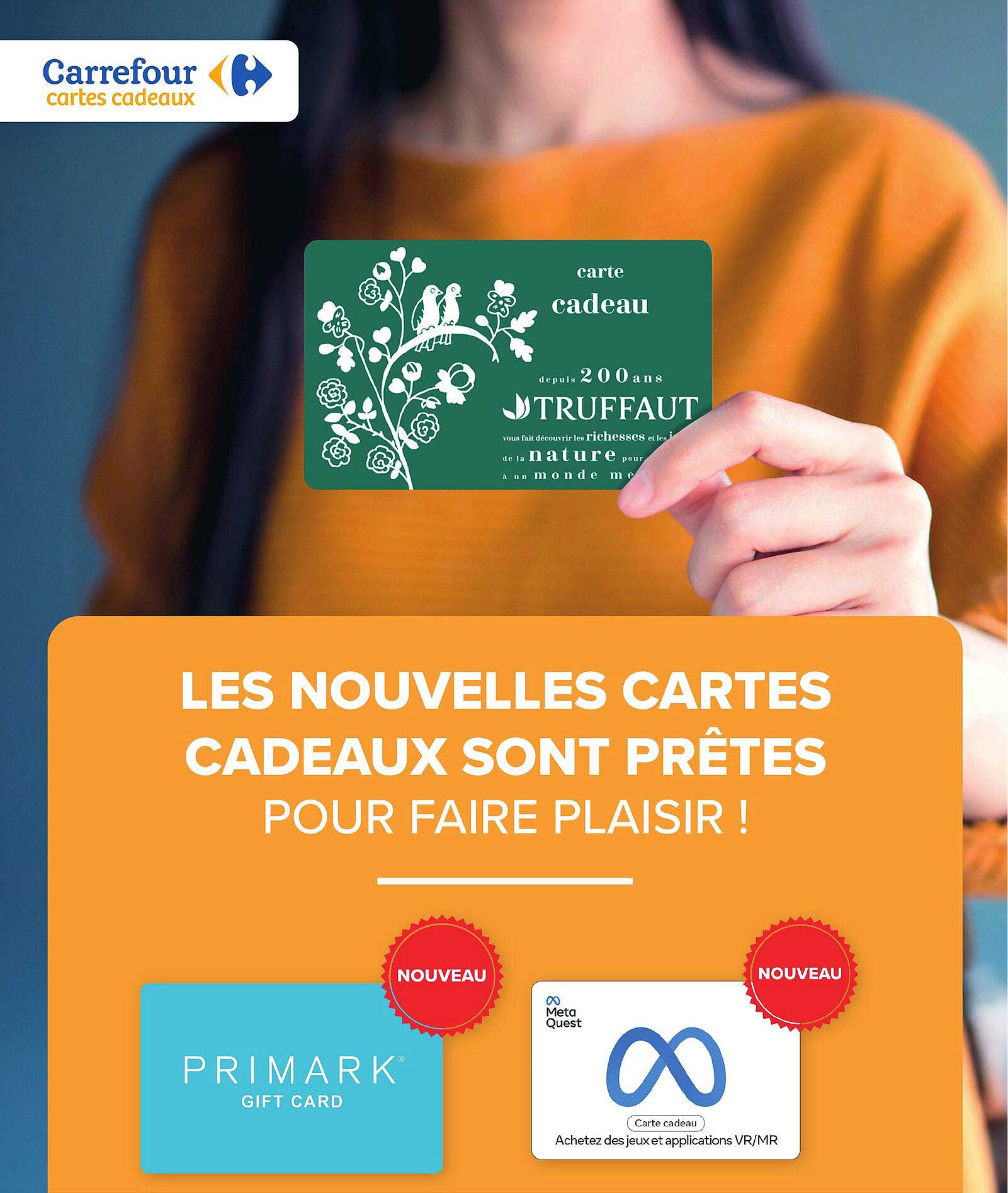 LES NOUVELLES CARTES CADEAUX SONT PRÊTES