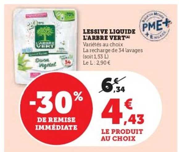 LESSIVE LIQUIDE L'ARBRE VERT