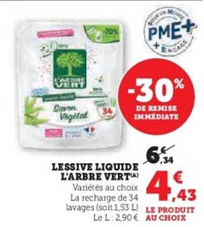 LESSIVE LIQUIDE L'ARBRE VERT