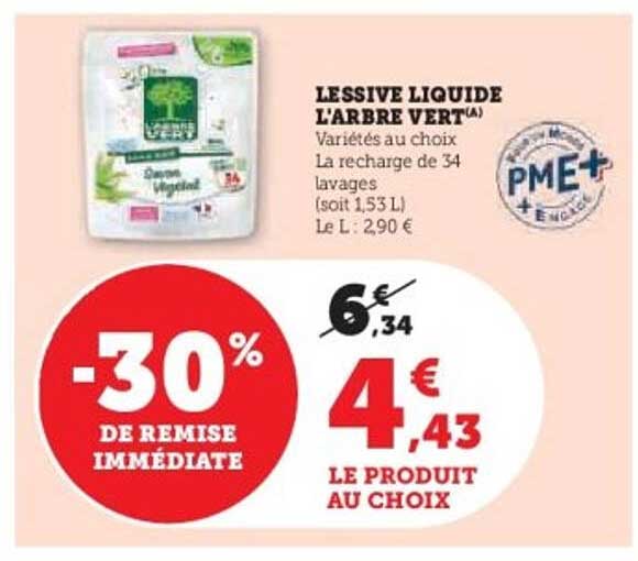 LESSIVE LIQUIDE L'ARBRE VERT(A)