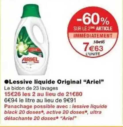 Lessive liquide Original “Ariel”