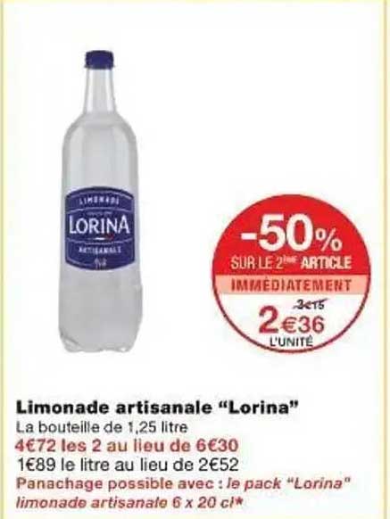 Limonade artisanale "Lorina"