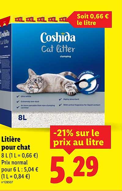 Litière pour chat