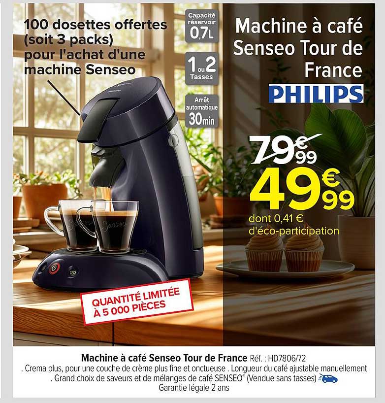 Machine à café Senseo Tour de France