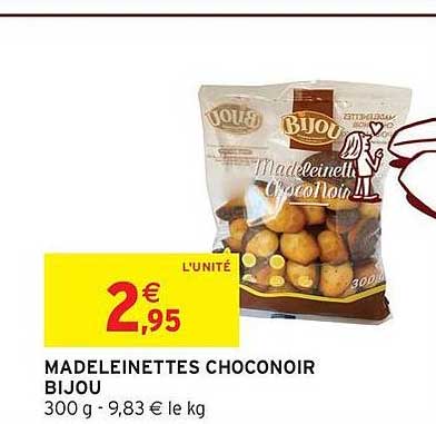 MADELEINETTES CHOCONOIR BIJOU
