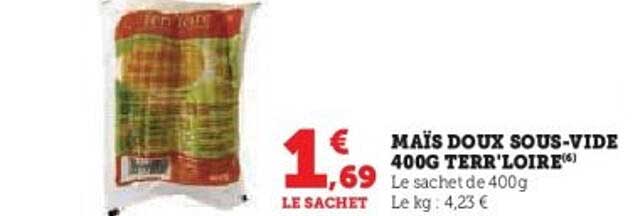 MAÏS DOUX SOUS-VIDE 400G TERR'LOIRE