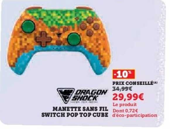 MANETTE SANS FIL SWITCH POP TOP CUBE