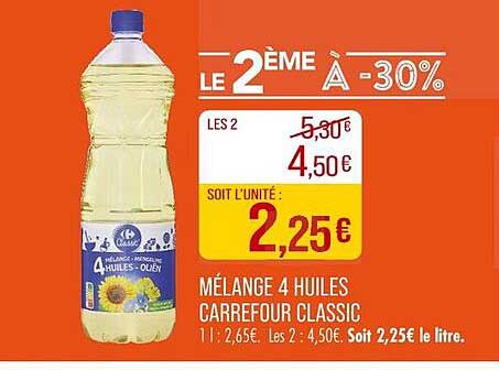 MÉLANGE 4 HUILES CARREFOUR CLASSIC