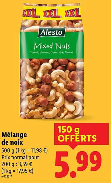 Mélange de noix