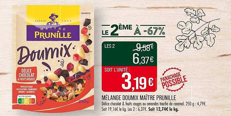 MÉLANGE DOUMIX MAÎTRE PRUNILLE - 2ÈME À -67%