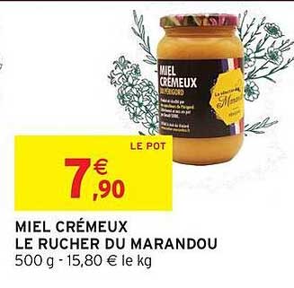 MIEL CRÉMEUX LE RUCHER DU MARANDOU