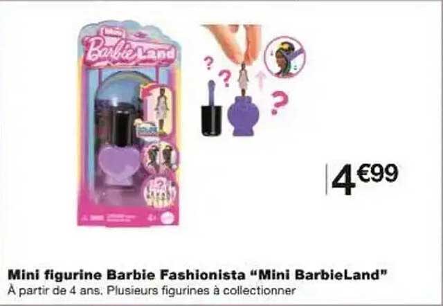 Mini figurine Barbie Fashionista “Mini BarbieLand”